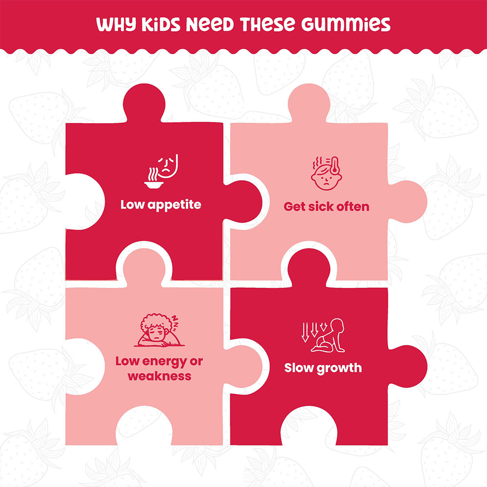 KiDZ Multivitamin Gummies Aalayam for low appetite immunity and growth support